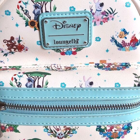 Disney Loungefly Princess Companions Mini Floral Backpack - Picture 8 of 17